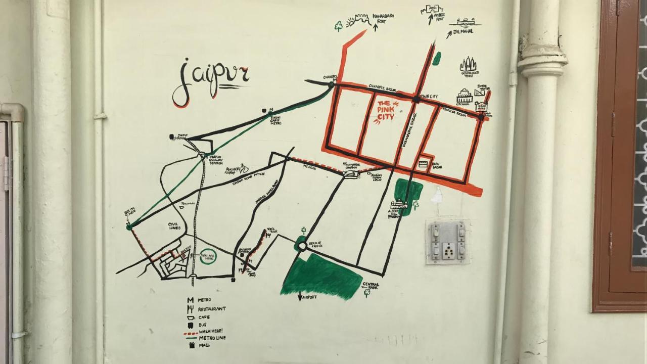 Doodle Rack Vandrehjem Jaipur Eksteriør billede